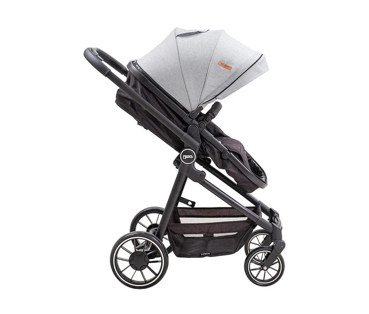 Baby2Go Lizbon Travel Sistem Bebek Arabası Açık Gri