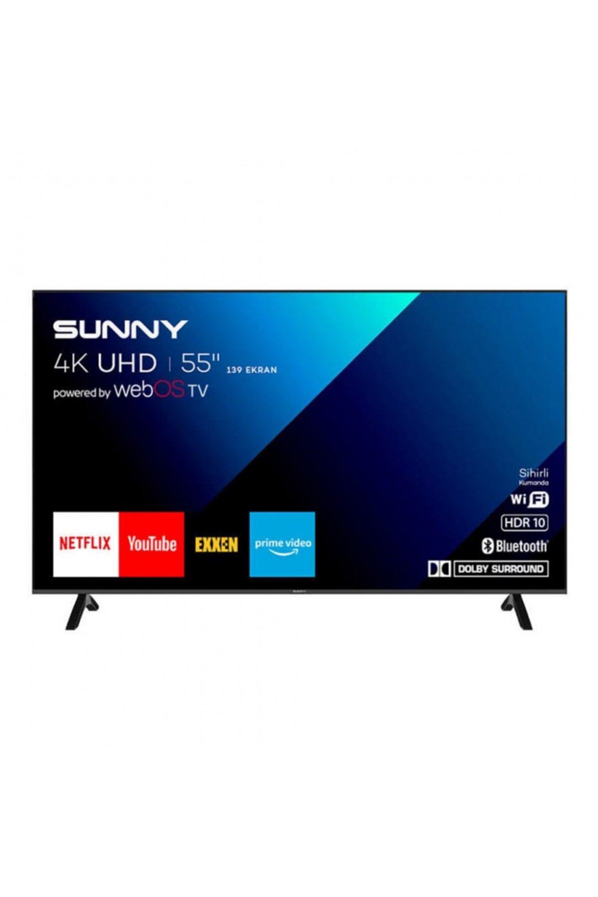 Sunny SN55QMN252 4K Ultra HD 55" 140 Ekran Uydu Alıcılı webOS Smart QLED TV