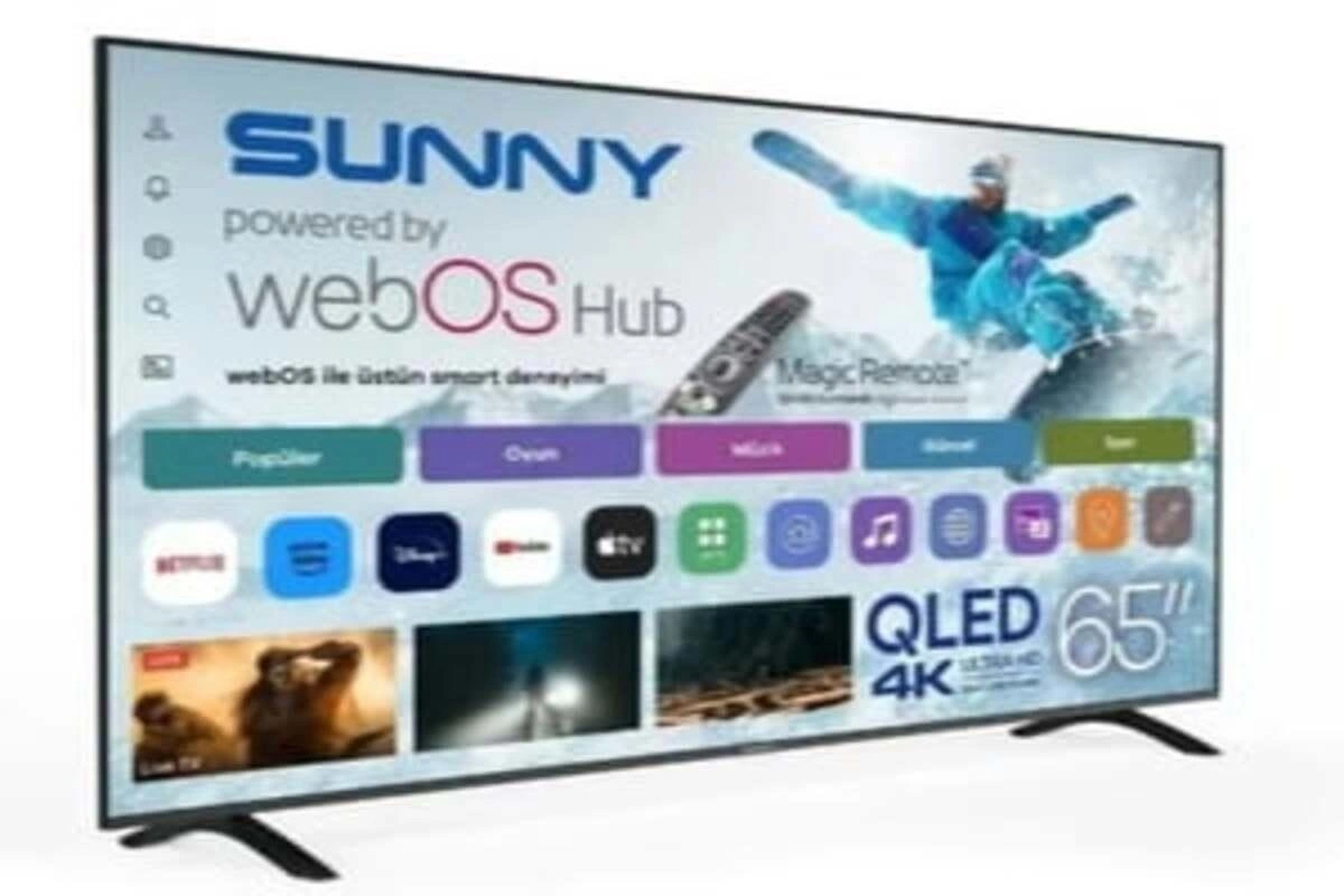 SUNNY TV SN65QUMLN-W02M 65″ QLED ULTRA HD 4K WEBOS TV