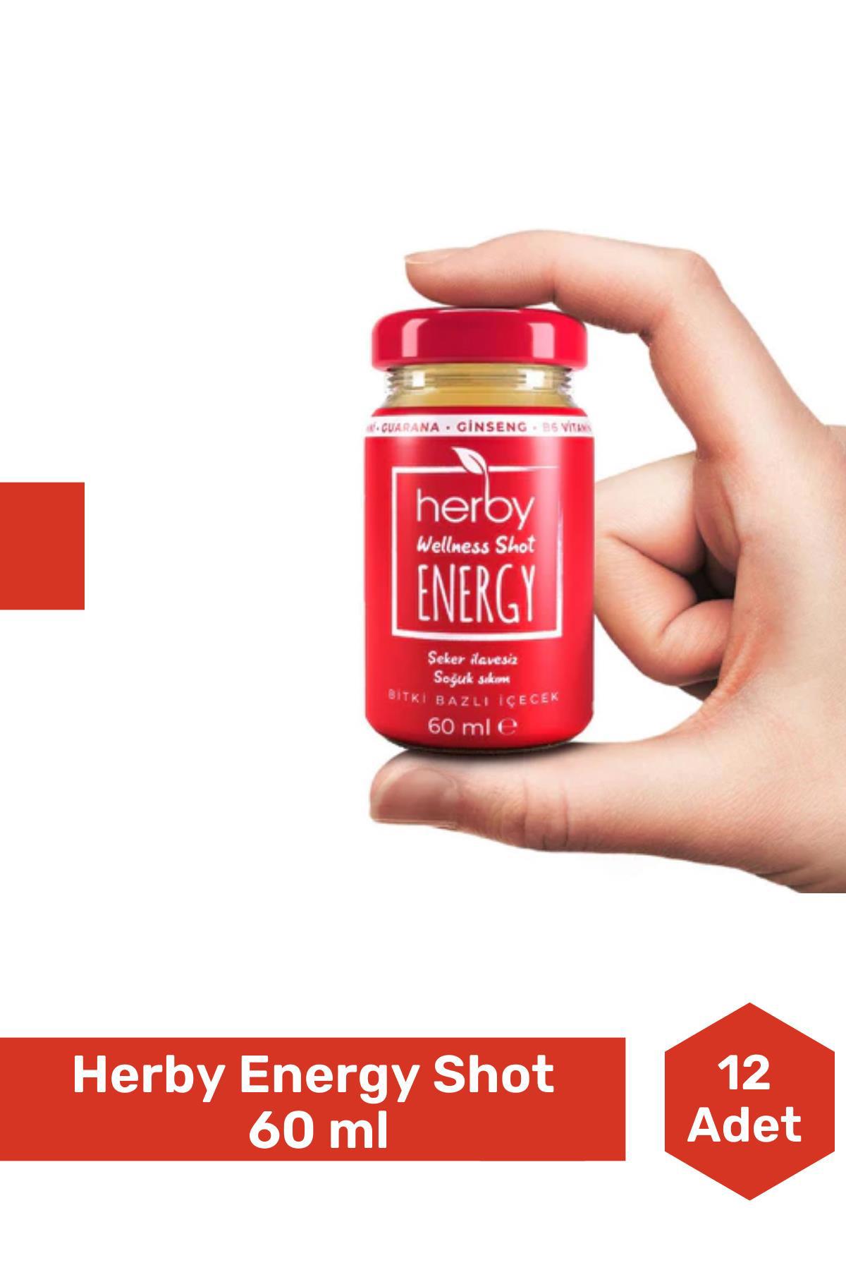 Herby Energy Shot 60 ml - 12 Adet