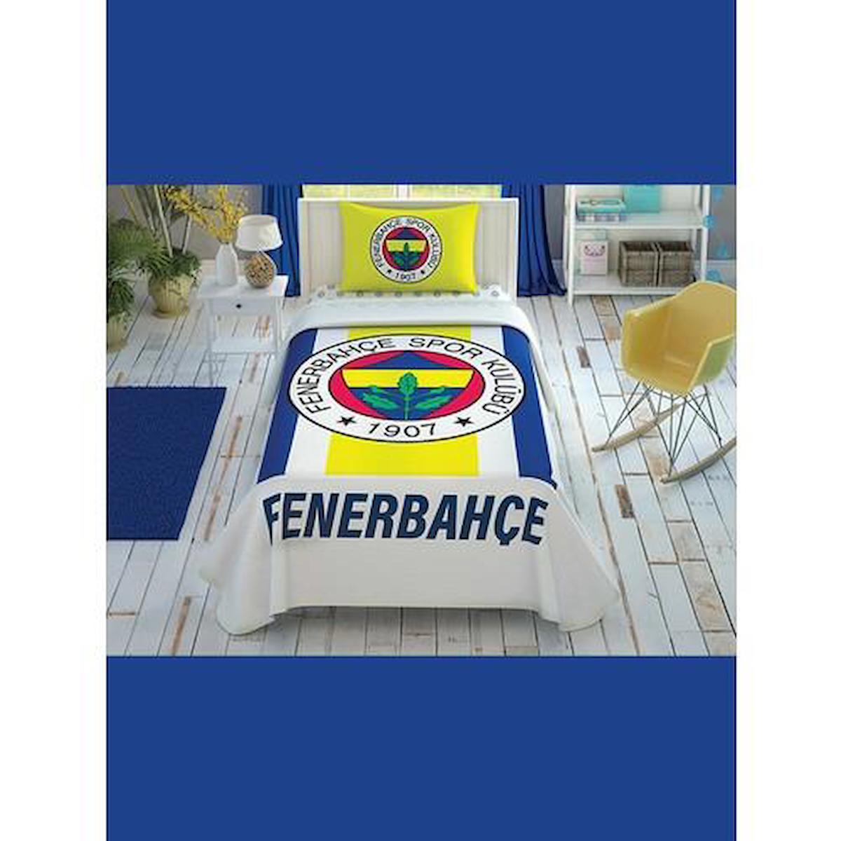 TAÇ FENERBAHÇE SARI LACİVERT PİKE 120X200