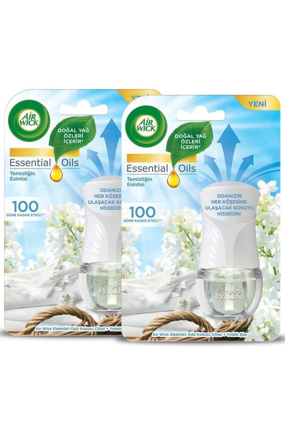 Elektrikli Oda Kokusu Kit (cihaz+yedek Temizliğin Esintisi) X 2