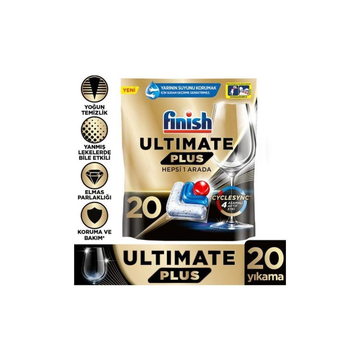 Finish Ultimate Plus Bulaşık Makinesi Tableti 20'li 