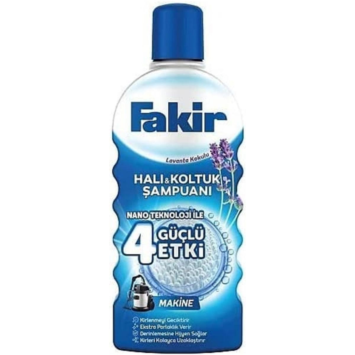 Fakir Halı Şampuanı Matik Makinede Yıkama Lavanta 1000 ml 12'li Set