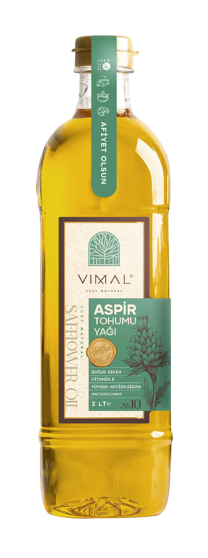 VIMAL Aspir Tohumu Yağı 2lt Soğuk Sıkım %100 Natural