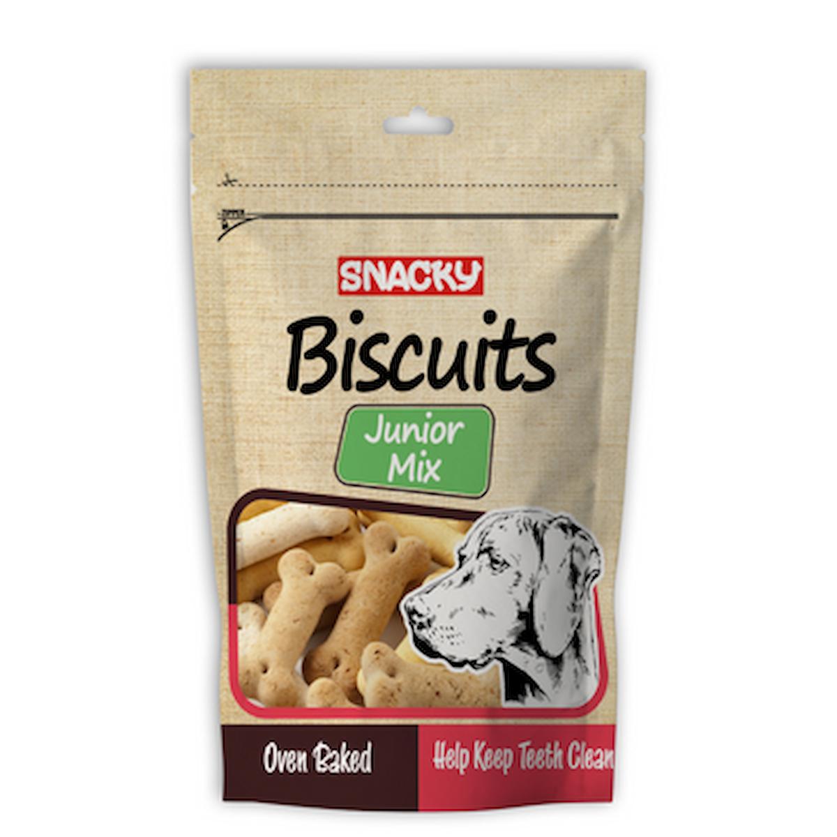 Snacky Biscuits Junior Mix Yavru Köpek Ödül Bisküvisi 200 Gr