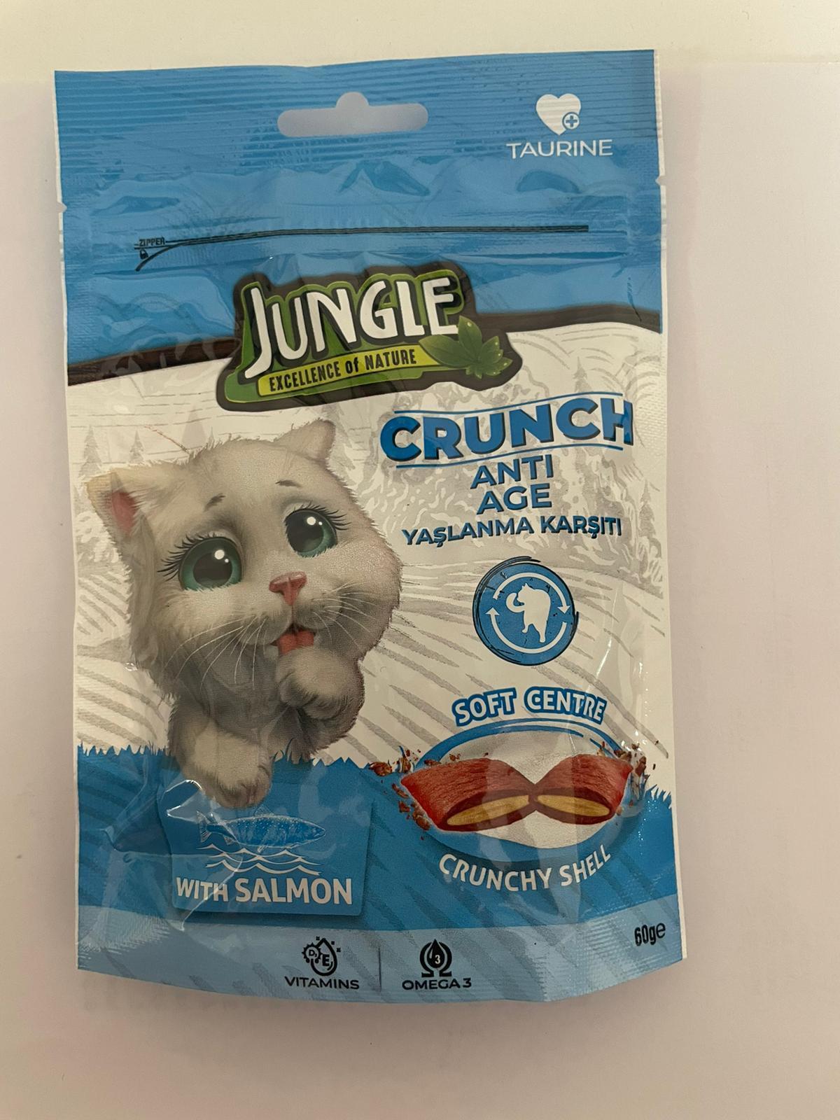 Jungle kedi maması crunch 60g yaşlanma karşıtı