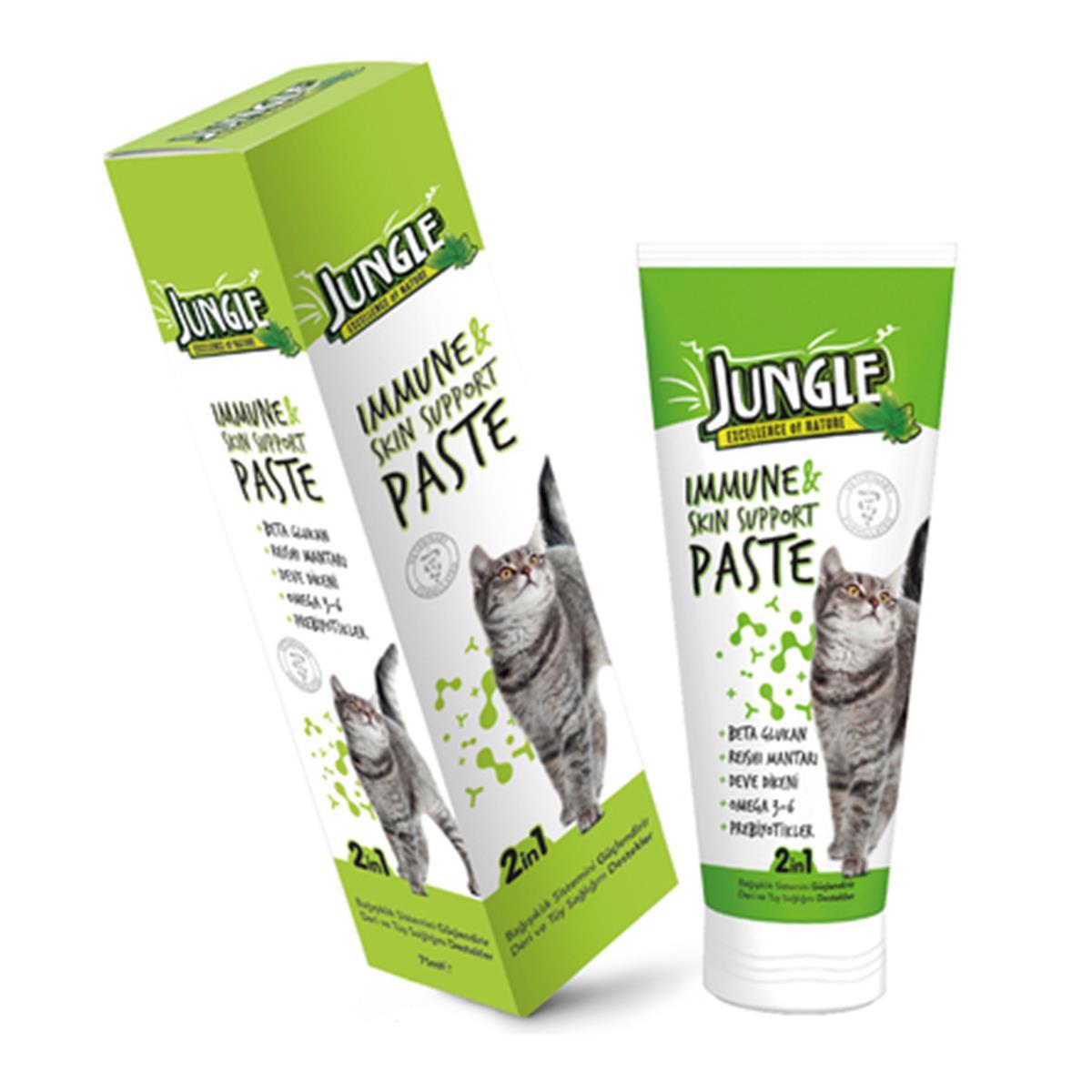 Jungle Bağışıklık Güçlendiren & Deri Ve Tüy Sağlığı Destekleyen Kedi Macunu 75 Ml