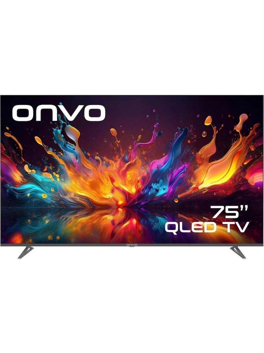 Onvo 75VQ90F3UA 4K Ultra HD 75″ 190 Ekran Uydu Alıcılı Google Smart QLED TV