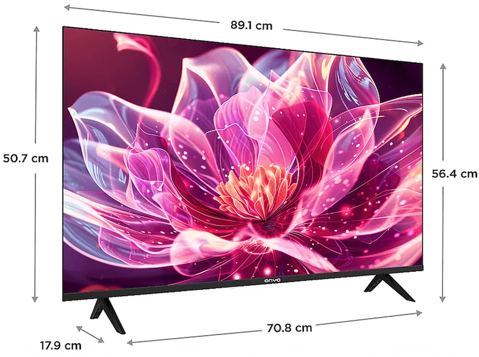ONVO 40VQ80F3FA 40 inç 102 Ekran Uydu Alıcılı Smart FHD Frameless Whale OS 10 QLED TV