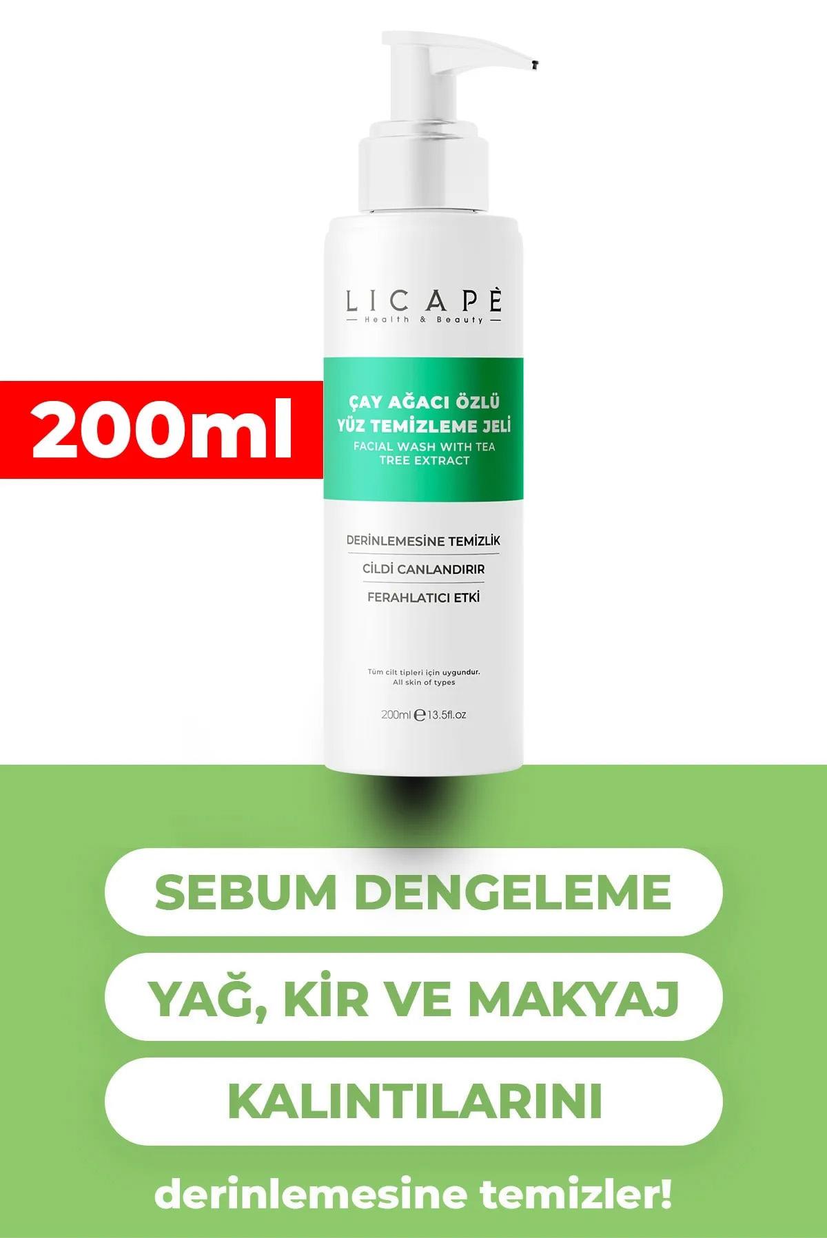 Licape Çay Ağacı Özlü Yüz Temizleme Jeli 200 ml