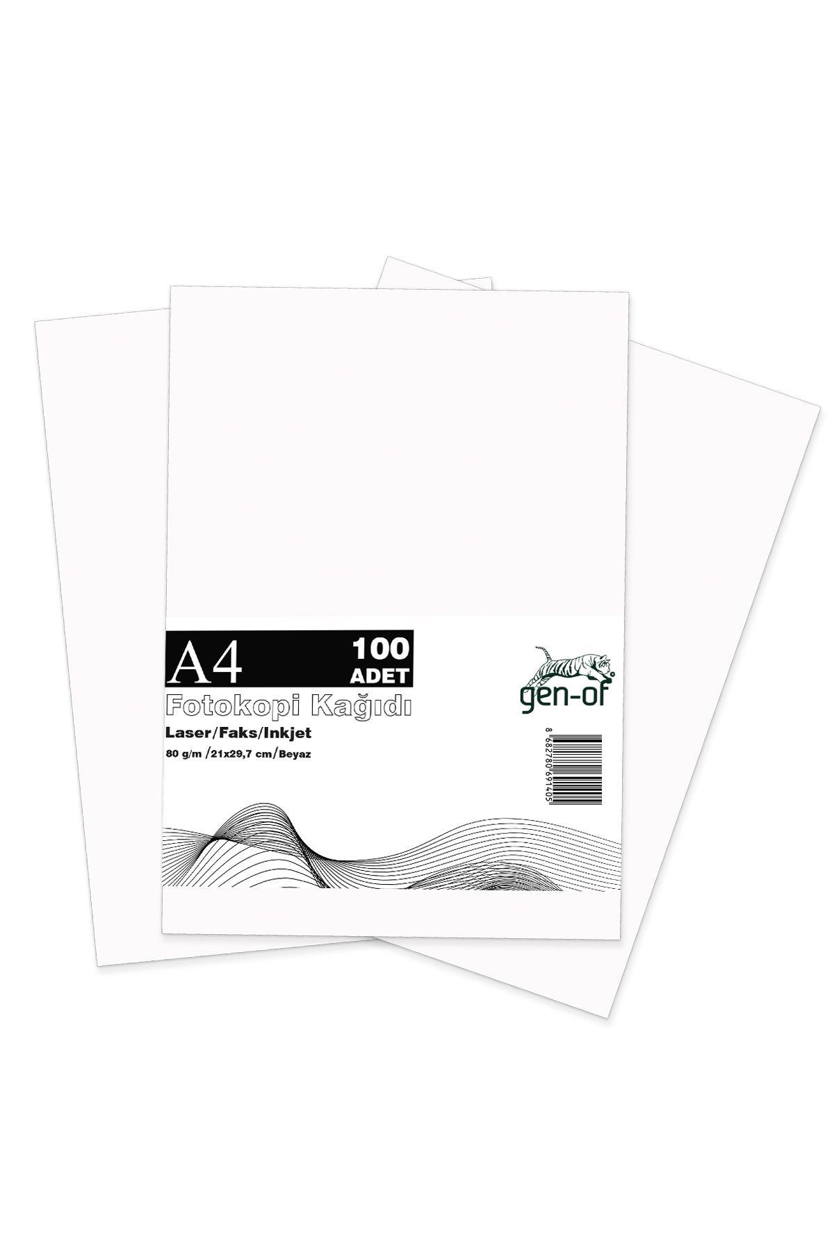 Gen-Of A4 80 g/m² 100 Ad. Beyaz Fotokopi Kağıdı (1 Paket)