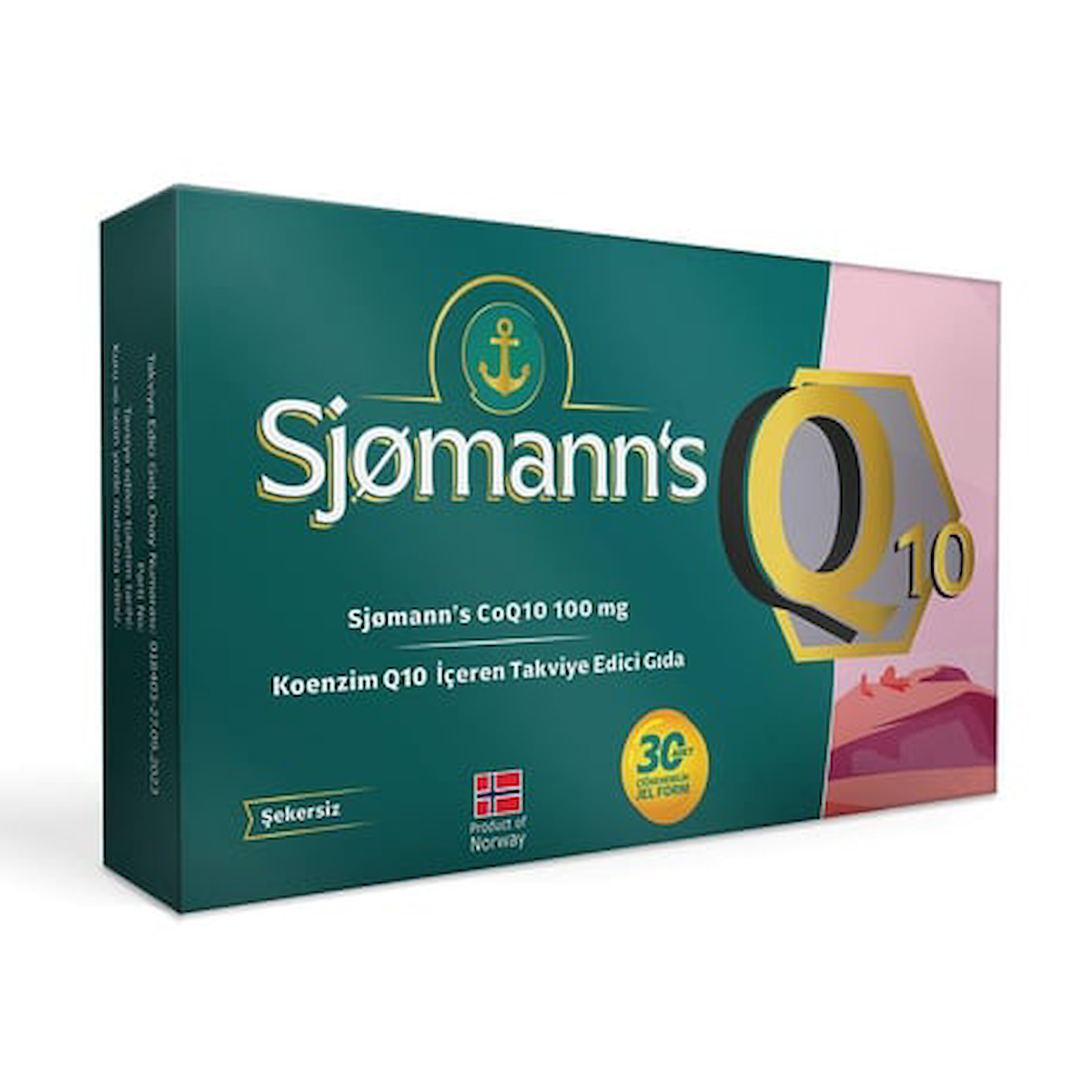 Sjomann's CoQ10 100 mg 30 Çiğnenebilir Jel Tablet