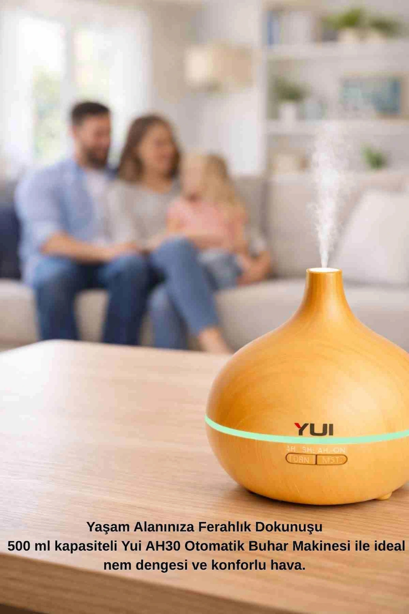 AH30 Hava Nemlendirici Buhar Makinesi Ultrasonik Aroma Difüzör Oda Nemlendirici Işıklı
