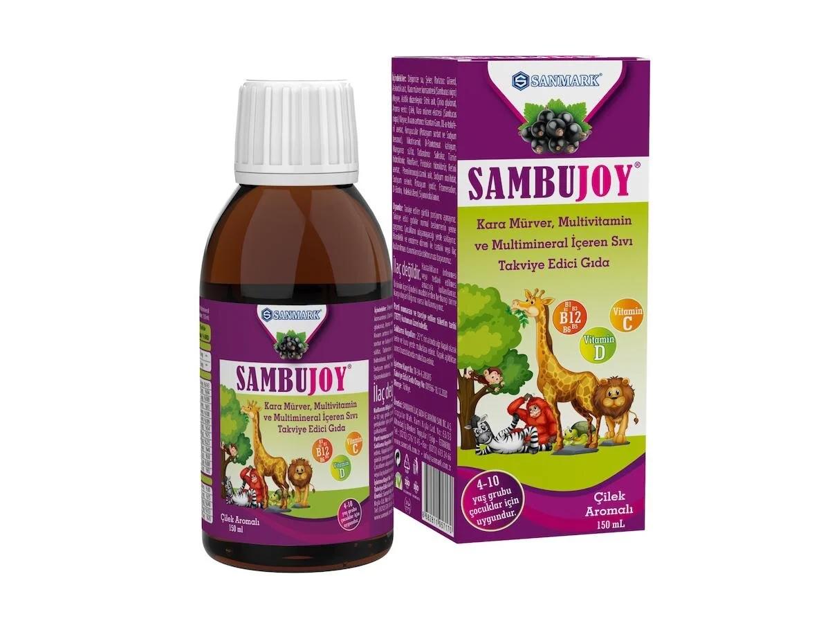  Sambujoy Kara Mürver Ekstresi̇ Multi̇vi̇tami̇n Ve Multi̇mi̇neral İçeren Sıvı Takvi̇ye Edi̇ci̇ Gıda150 Ml