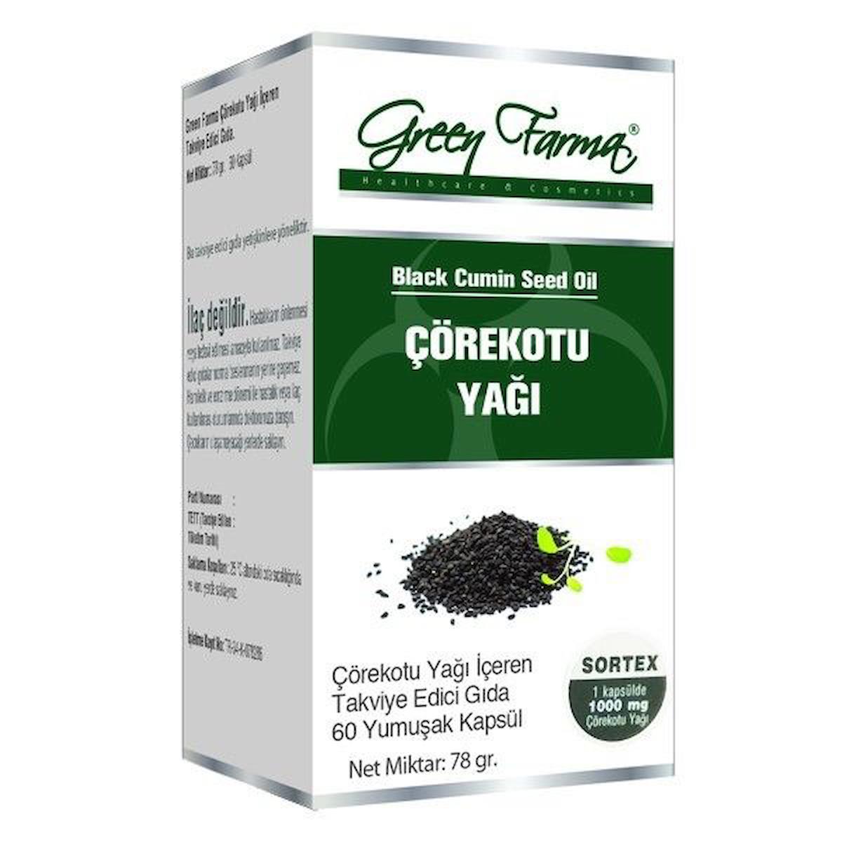 Green Farma Çörek Otu Yağı 1000 mg 60 Softgel