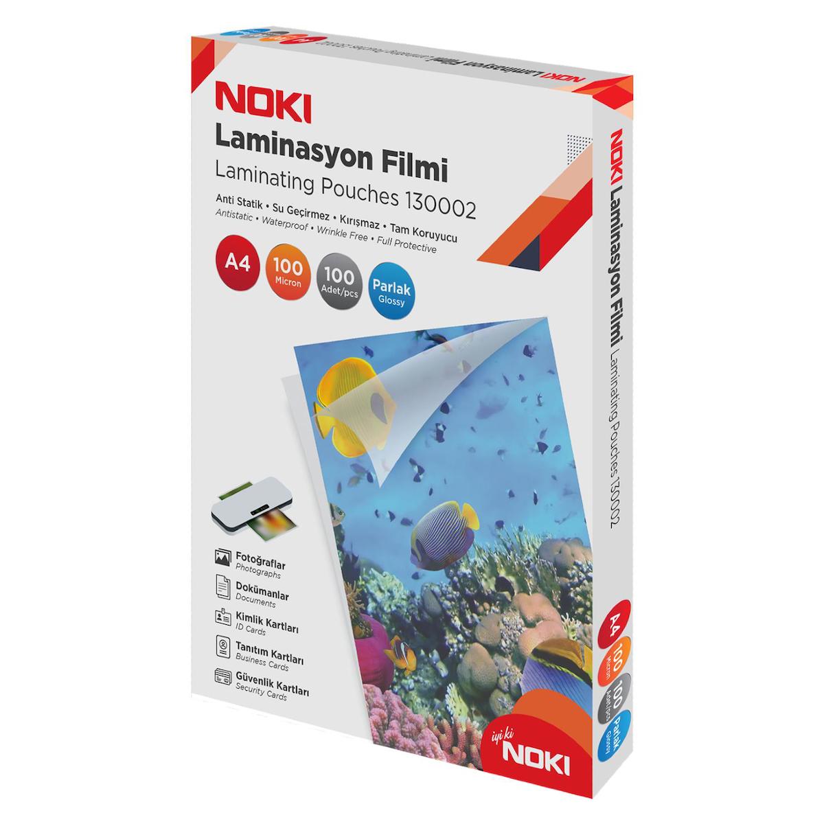 Noki A4 Laminasyon Filmi 100 Mikron 100'lü Paket 130002