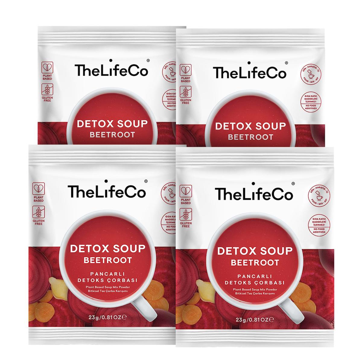 TheLifeCo Beetroot Soup -  Pancarlı Detoks Çorbası (katkısız, glutensiz, vegan) x 4 Adet