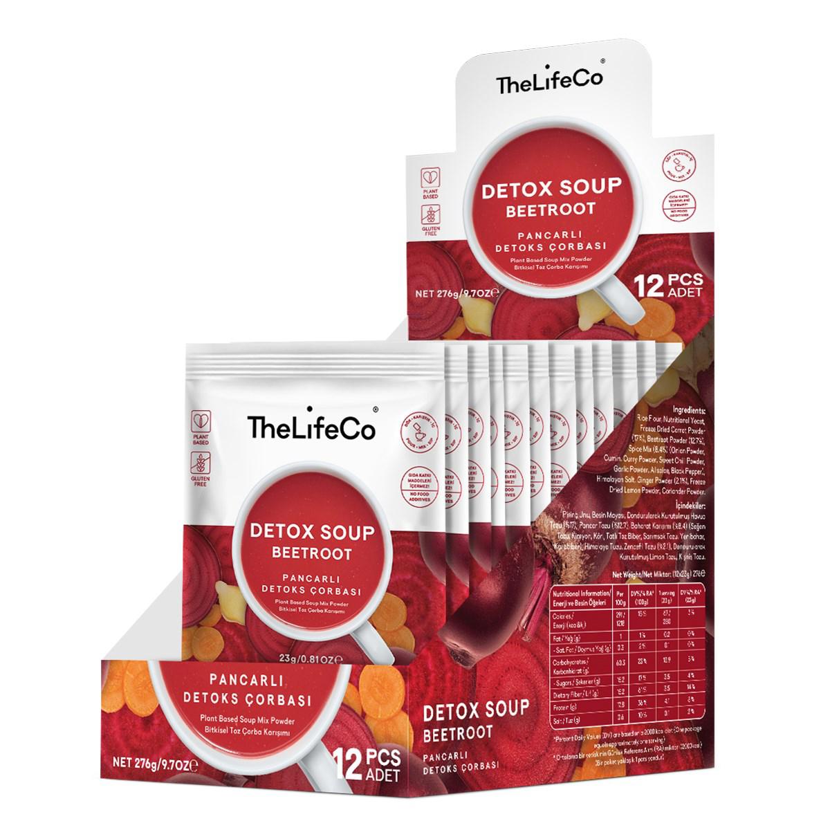 TheLifeCo Beetroot -  Kırmızı Pancar Çorbası 23 gr - 12’li Kutu