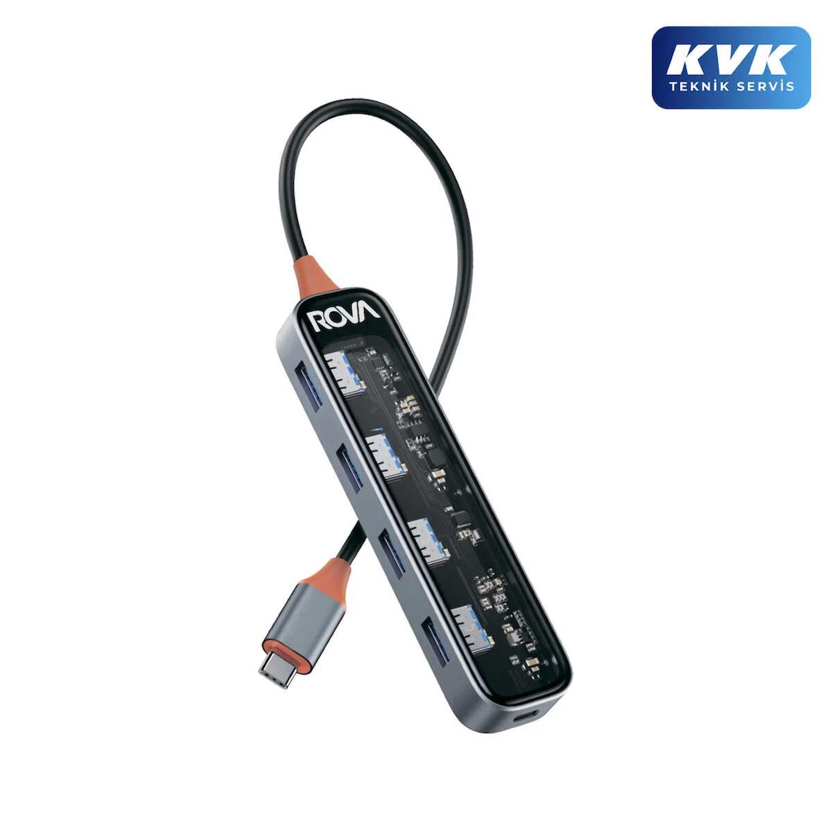 Rova HDR803 Usb 3.0 5 Port Çoklu Dönüştürücü (HUB) - KVK Teknik Servis Garantili