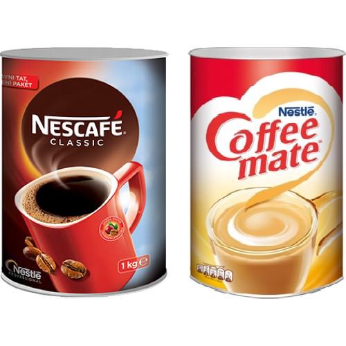 Nescafe Classic Klasik Sade 1 kg Teneke + Nestle Coffee Mate 2 kg