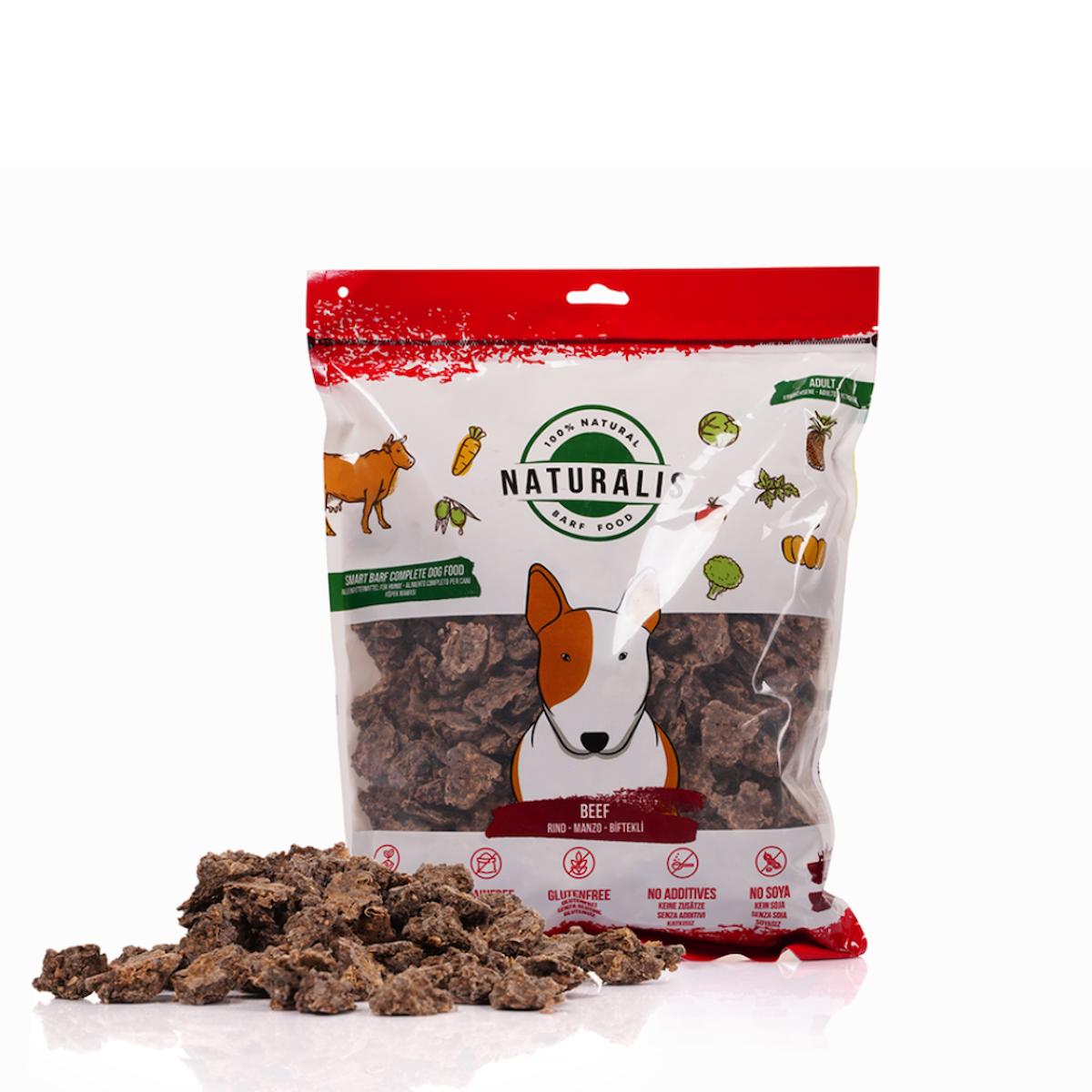 Naturalis Barf Food Beef Sığır Etli Köpek Maması 1 Kg