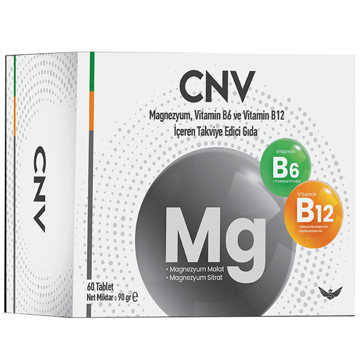 CONVİTA MAGNEZYUM,VİTAMİN B6 VE VİTAMİN B12 60 TABLET