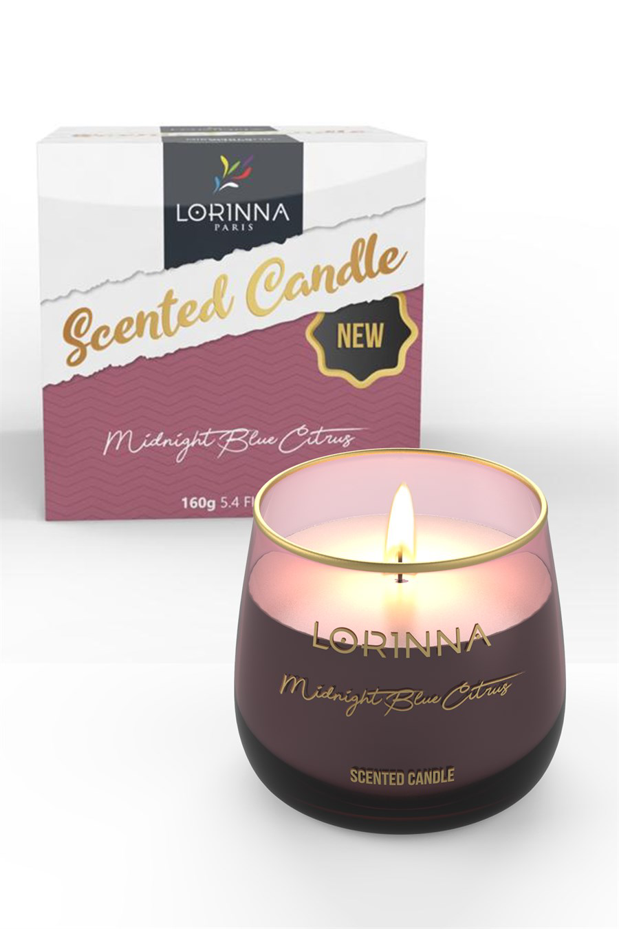 LORINNA PARIS MIDNIGHT BLUE CITRUS KOKULU MUM 160 GR.