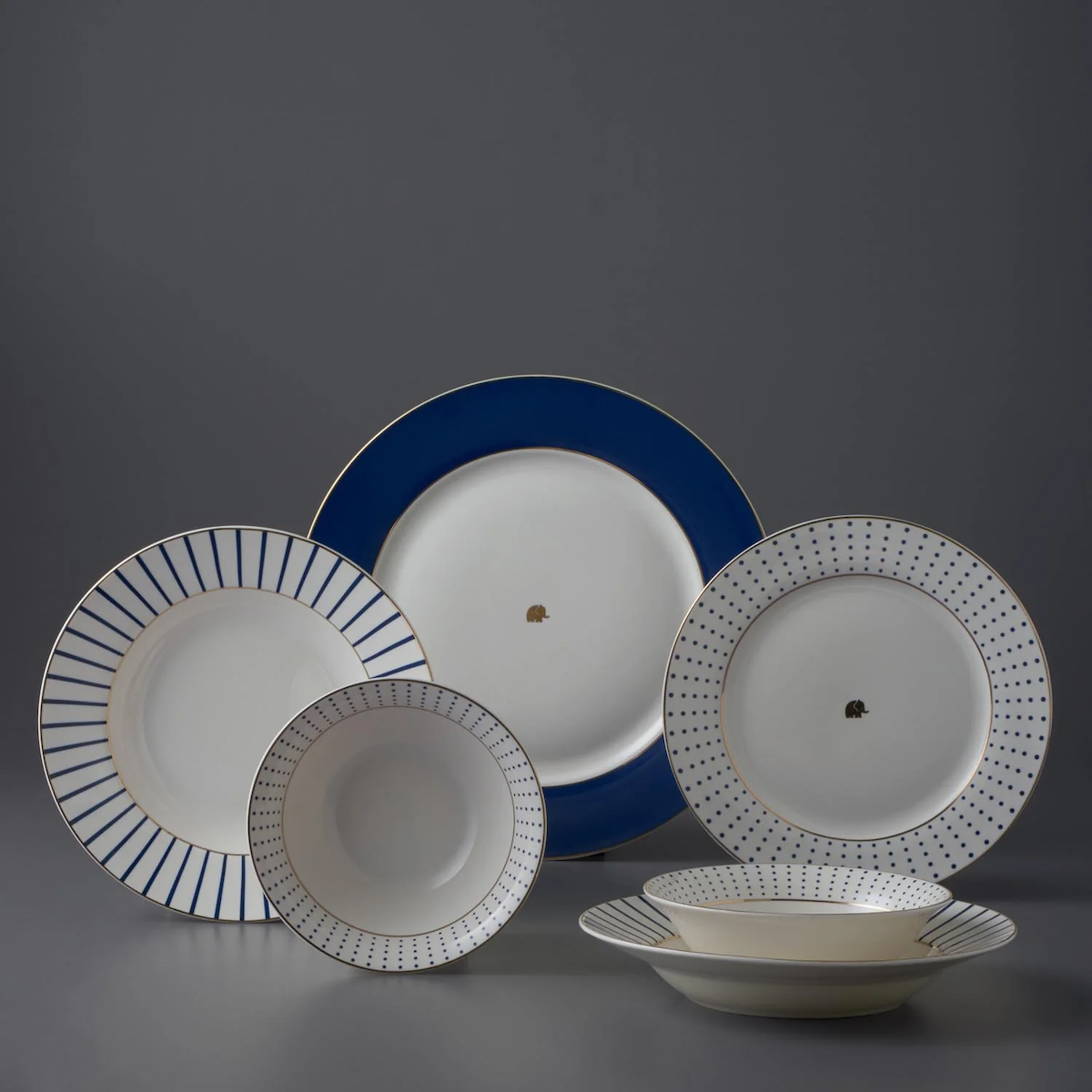 Jumbo Navy 24 Parça 6 Kişilik Yemek Takımı