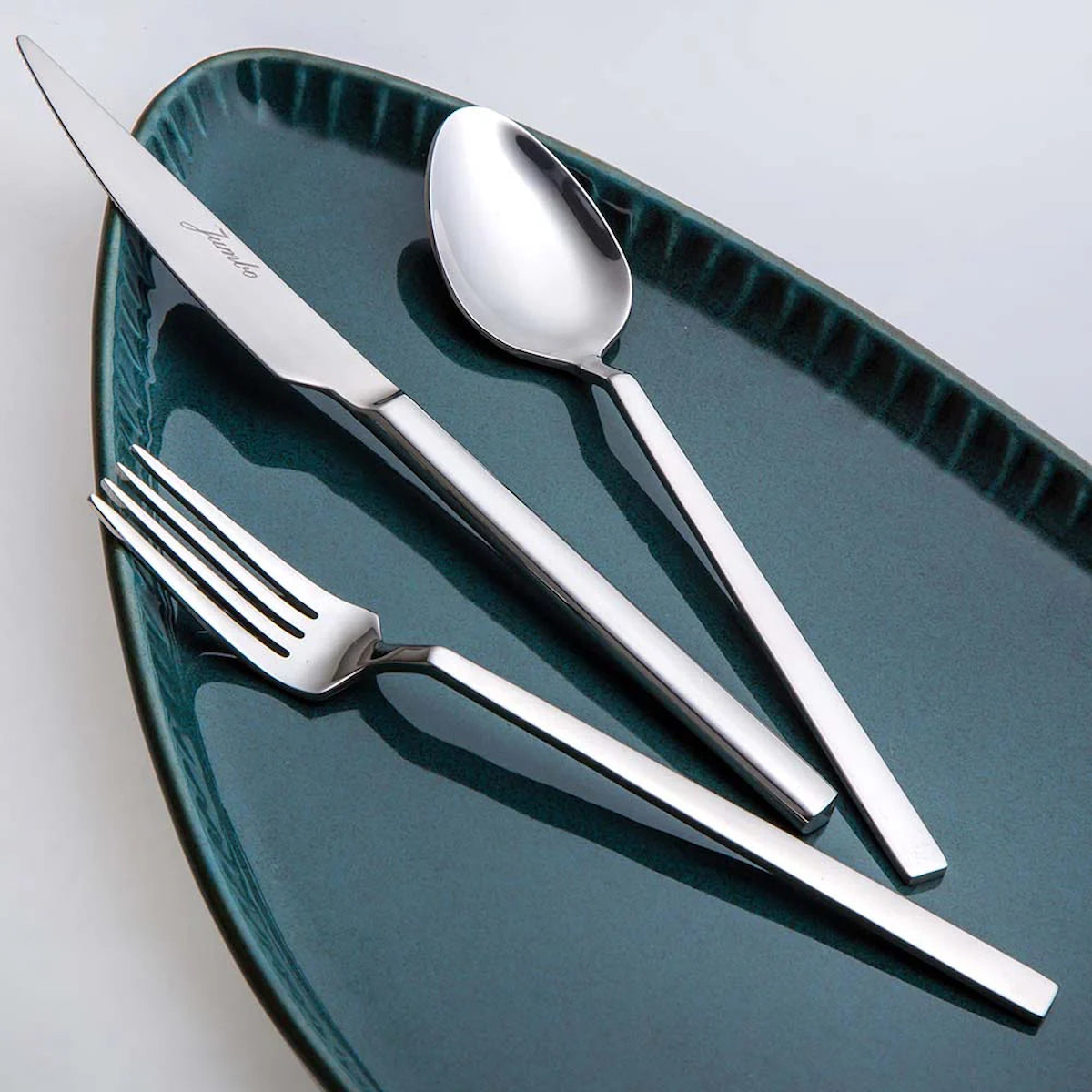 Jumbo 1800 24 Parça 6 Kişilik Tatlı Çatal Kaşık Bıçak Takımı