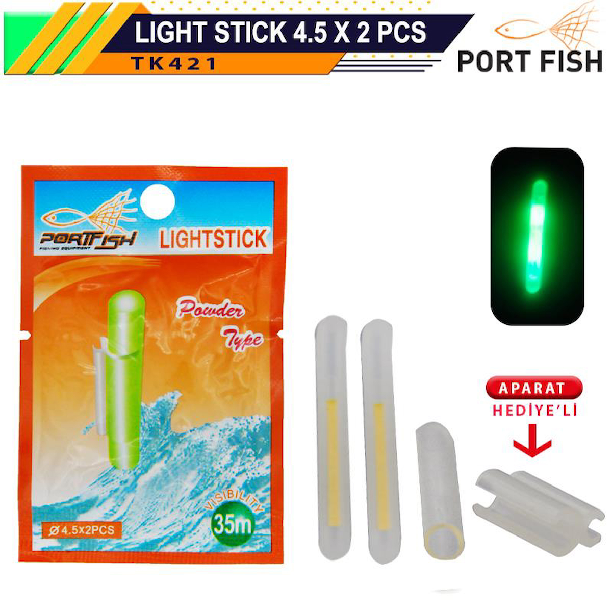 Portfish Fosfor 4.5x39 Çiftli Aparat Hediyeli