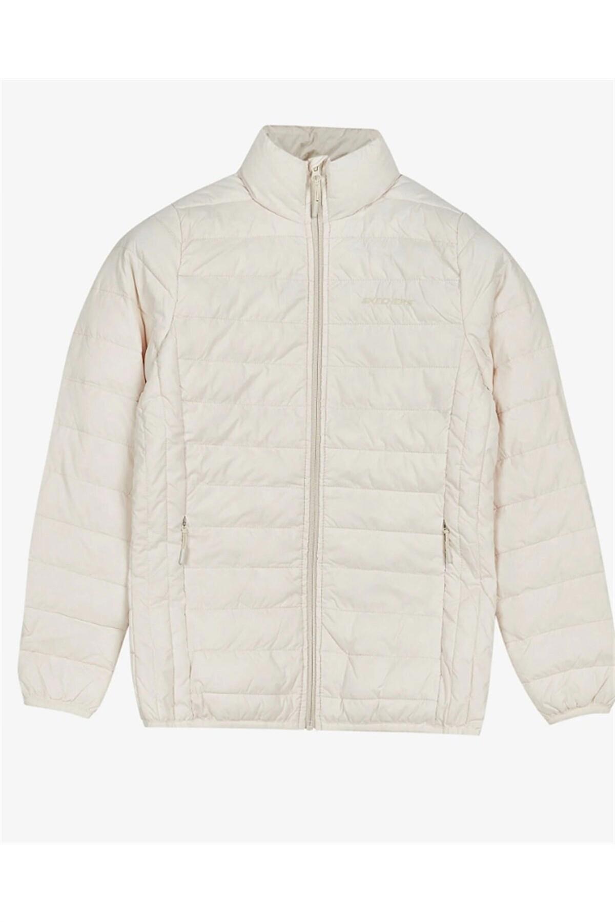 Skechers W Turtle Neck Essential Jacket Kadın Mont S212273-102 Off White