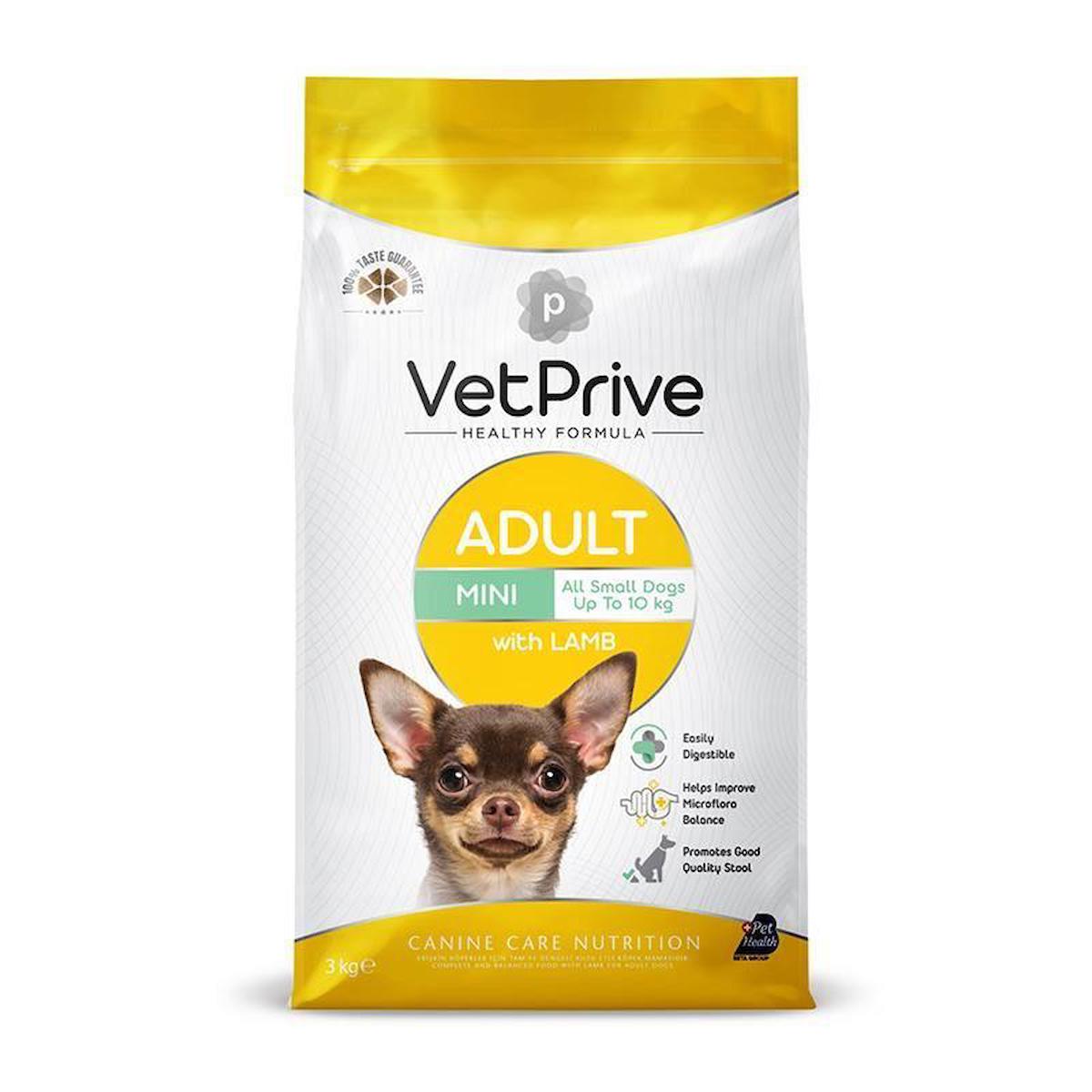 Vet Prive Adult Mini Yetişkin Köpek Maması 3 Kg