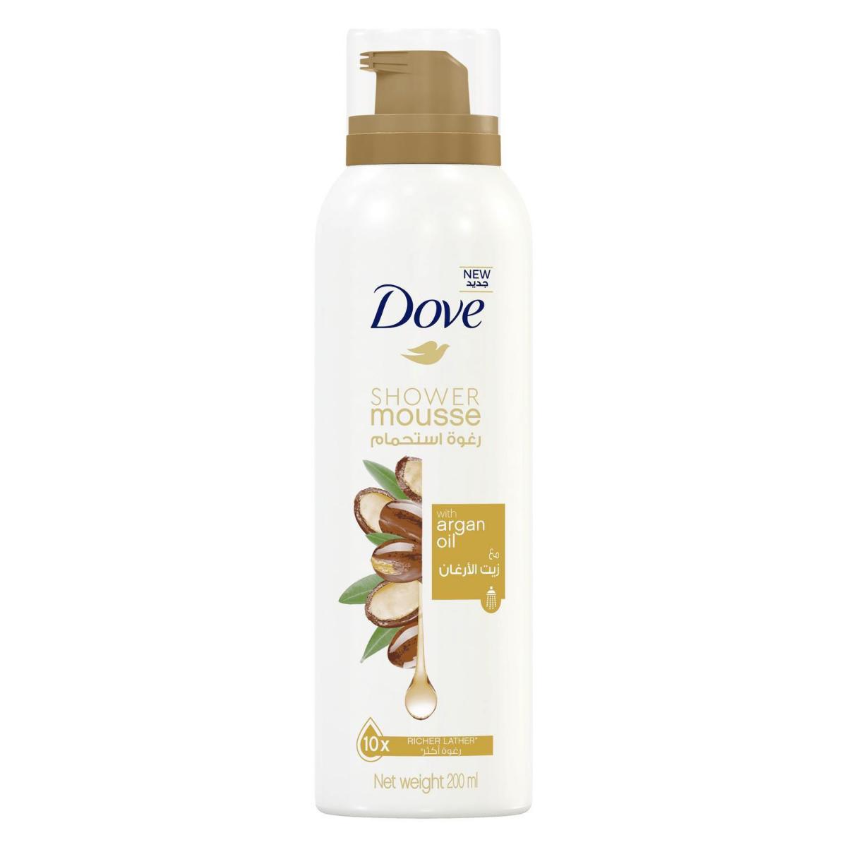 Dove Argan Yağı Aromalı Nemlendirici Tüm Ciltler İçin Kalıcı Kokulu Duş Köpüğü 200 ml