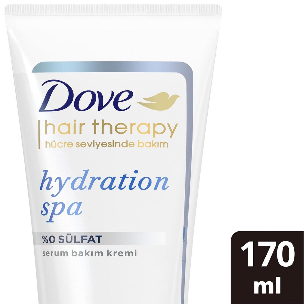 Dove Hair Therapy Serum Saç Bakım Kremi Hydration Spa %0 Sülfat 170 ml