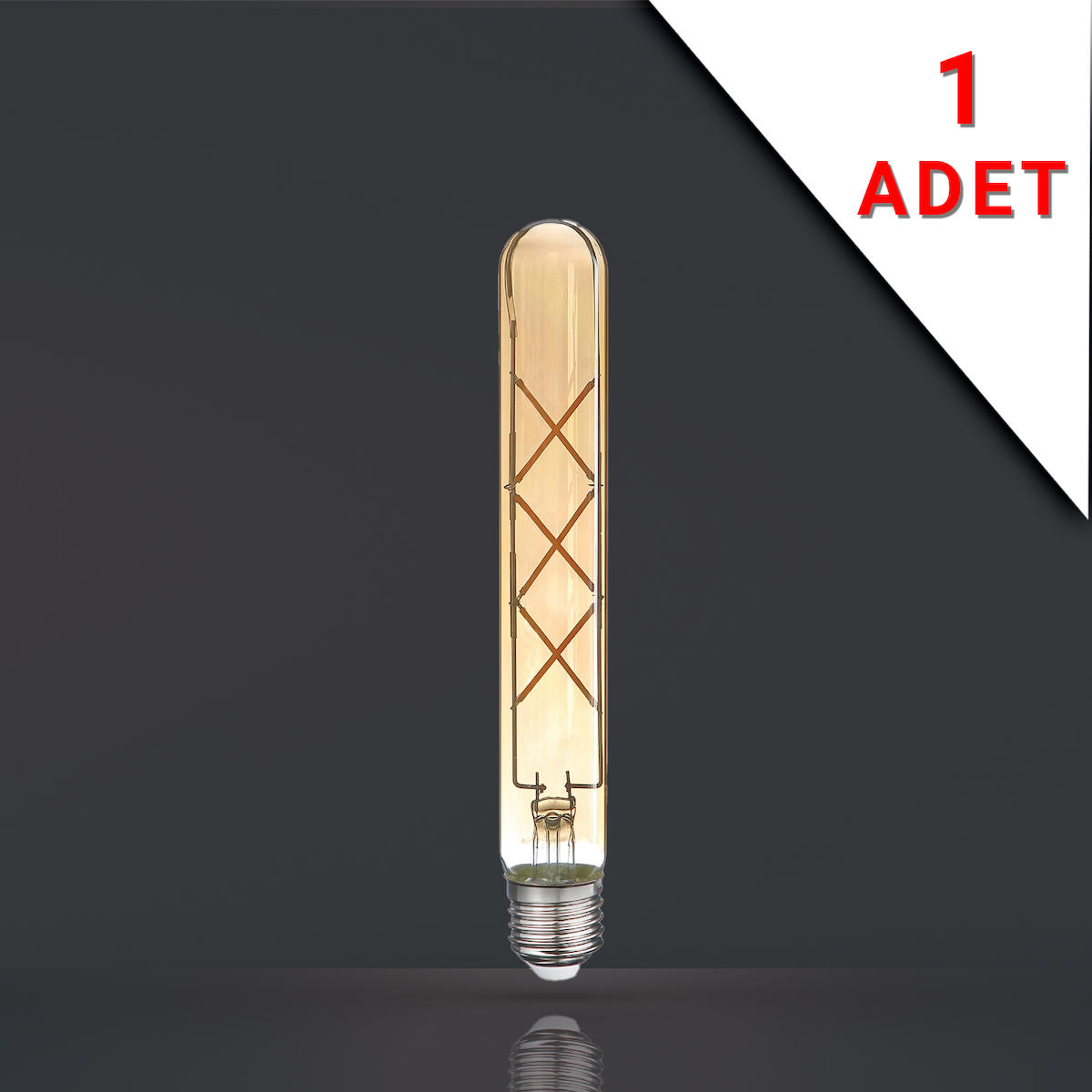 LED FİLAMANLI E27 RUSTİK AMPUL 6 WATT 2500k GÜN IŞIĞI T30-T185