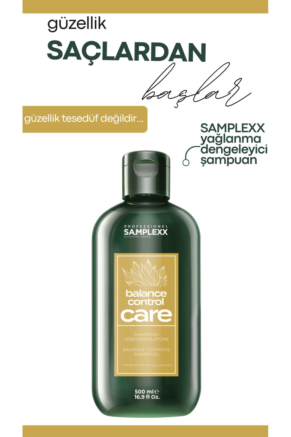 Samplexx ANTI-SEBUM ŞAMPUAN 500 ML