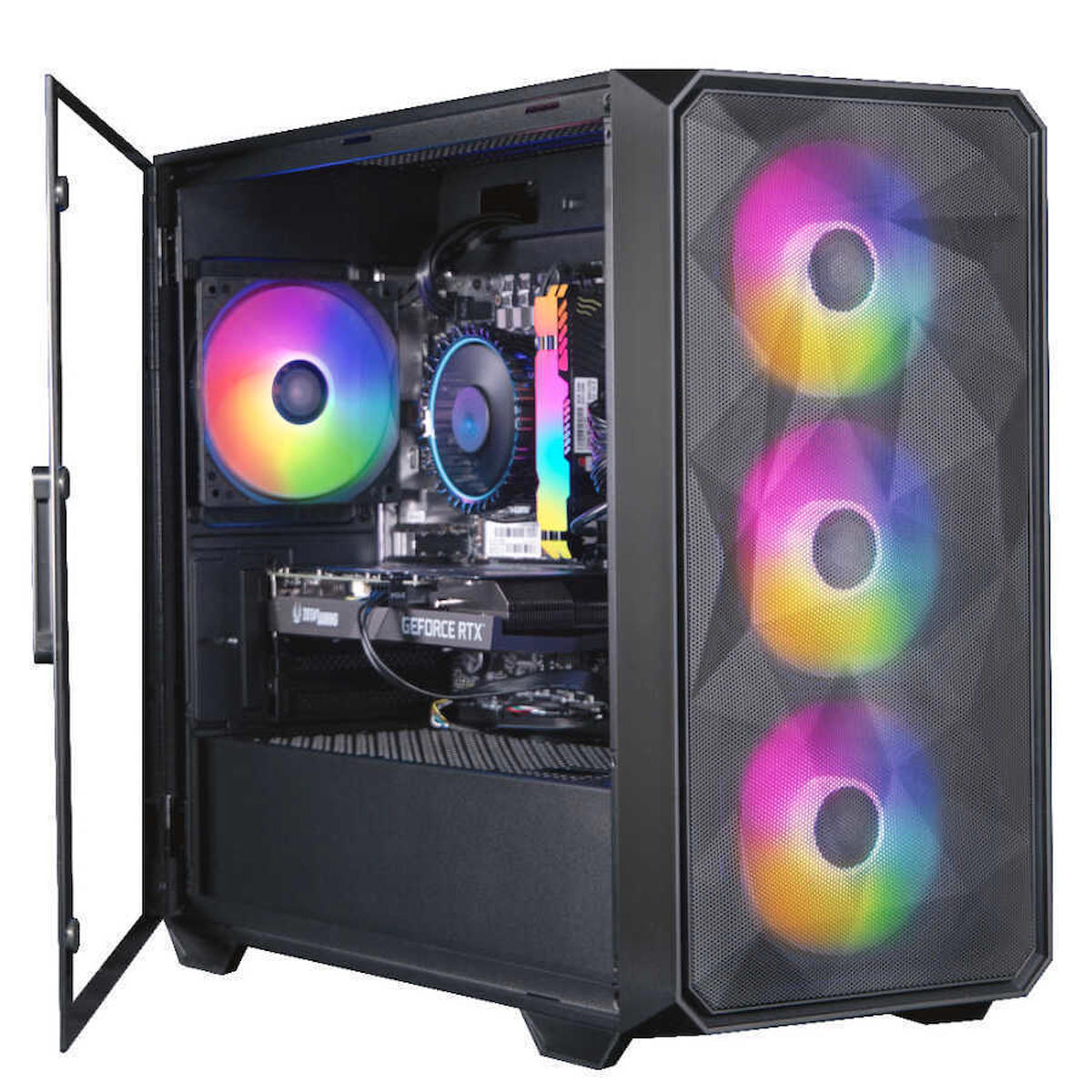 Dragos DRx6883 Ryzen 7 5700X 32GB Ram 1TB NVMe RTX3050 Oyuncu Masaüstü Bilgisayarı