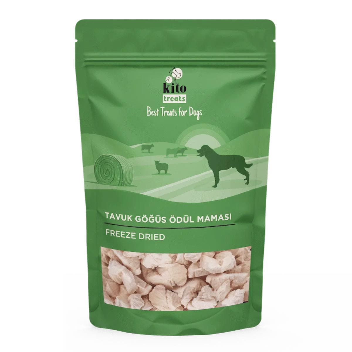 Kito Freeze Dried Tavuk Göğüs Ödül Maması 30 gr (Köpekler için)