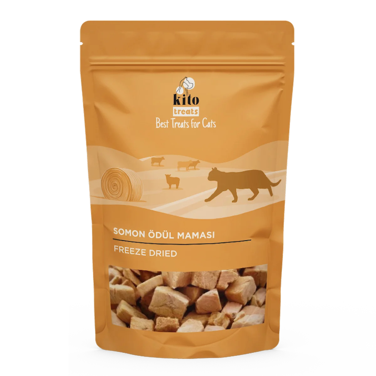 Kito Freeze Dried Somon Ödül Maması Kediler İçin 