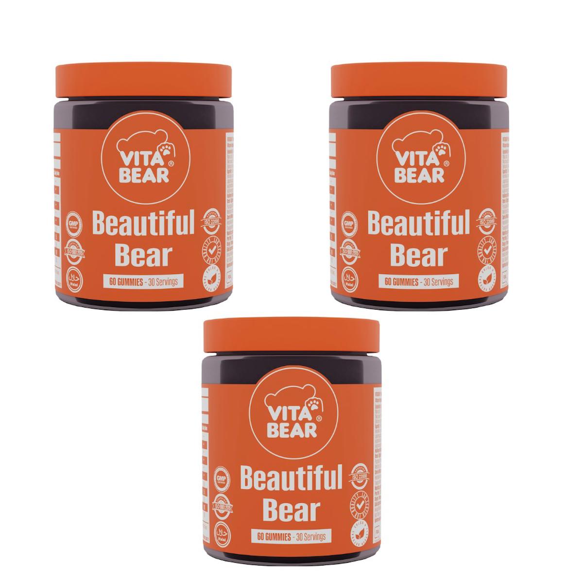 Vita Bear Beautiful Bear Cilt Vitamini 60 Adet 3'lü Paket