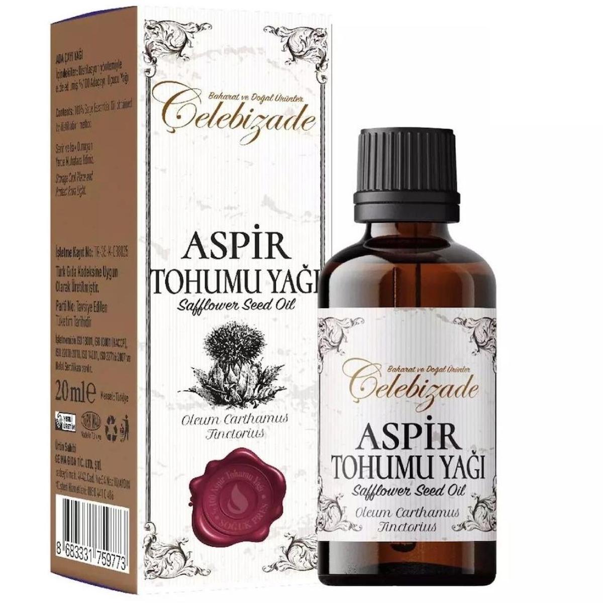 %100 Aspir Tohumu Yağı 20 ml 