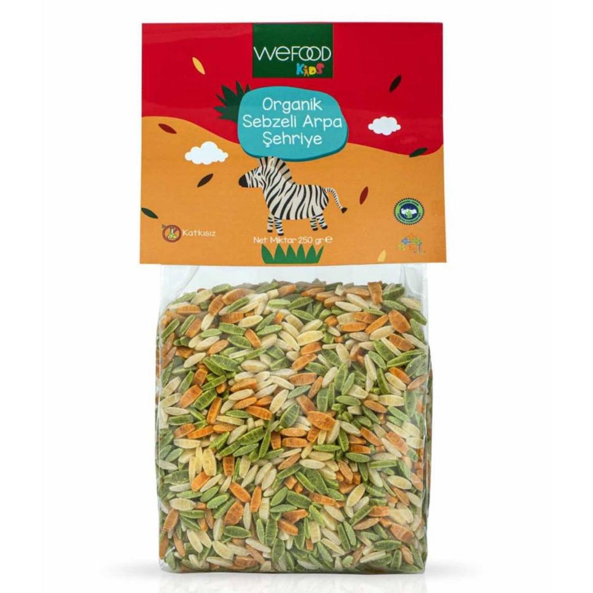 Wefood Kids Organik Sebzeli Arpa Şehriye 250 gr