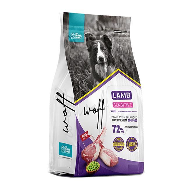 Woff Super Premium Sensitive Lamb Hassas Deri Yapılı Köpekler İçin Kuzu Etli Yetişkin Köpek Maması 2,5 Kg