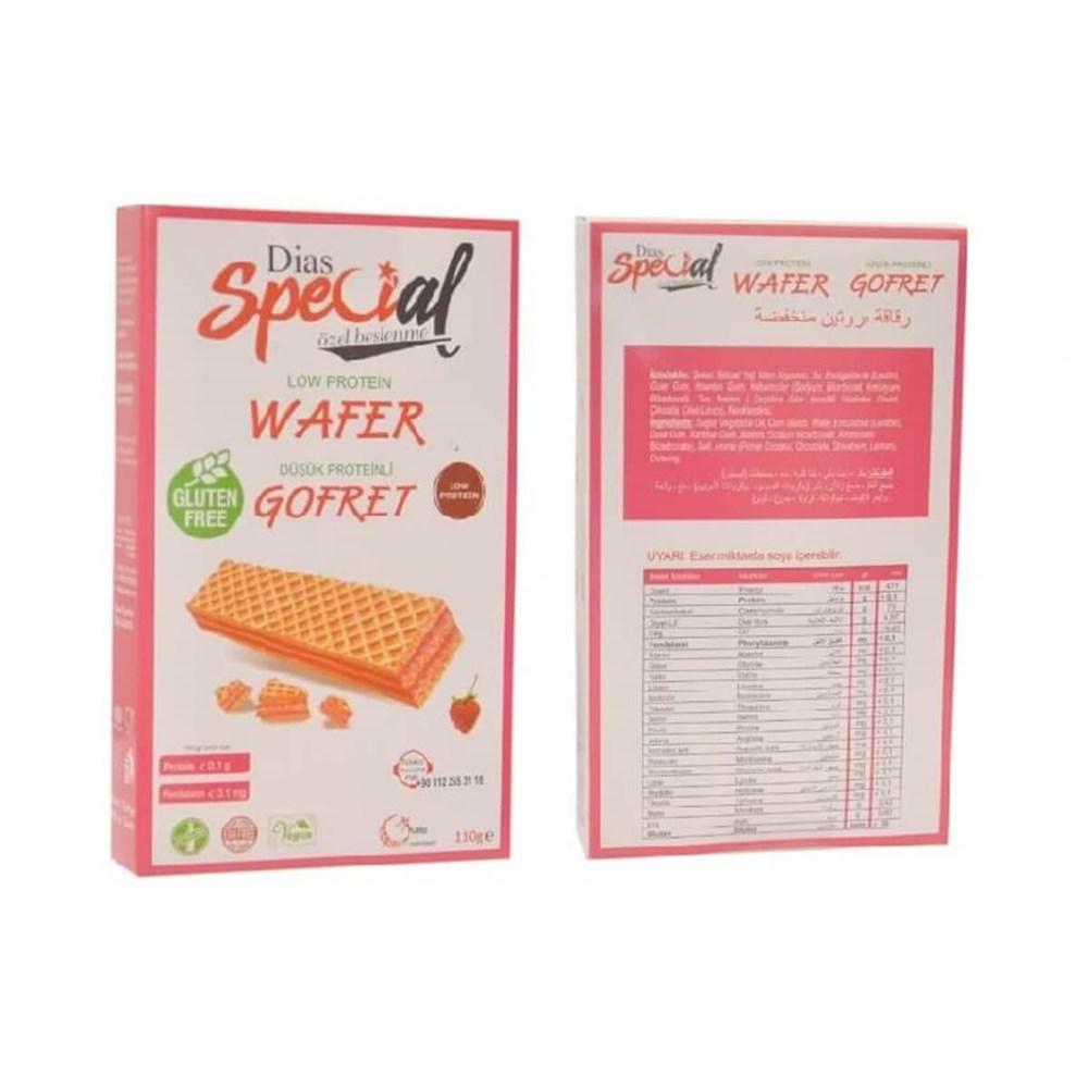 Dias Special Çilekli Vegan Gofret 100gr