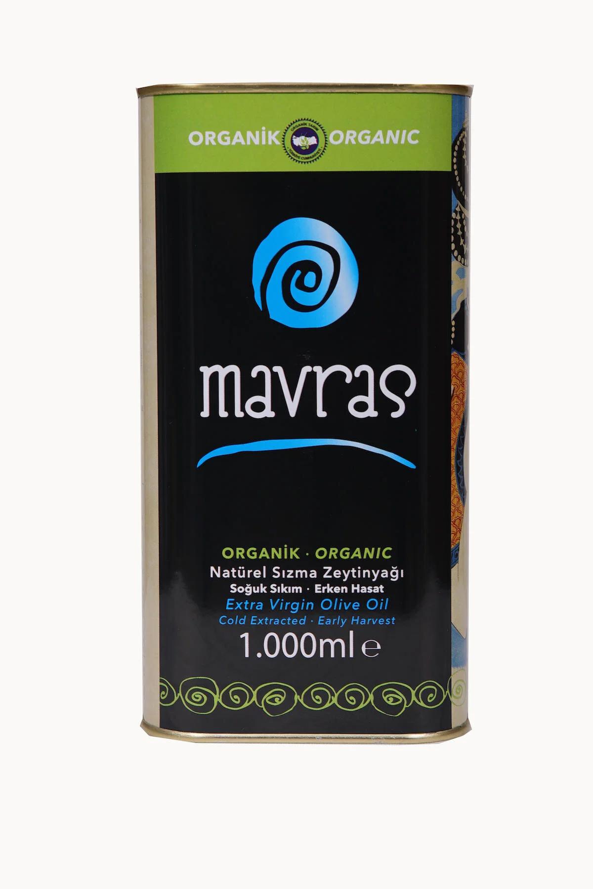 Mavras Organik Erken Hasat Natürel Sızma Zeytinyağı 1 lt