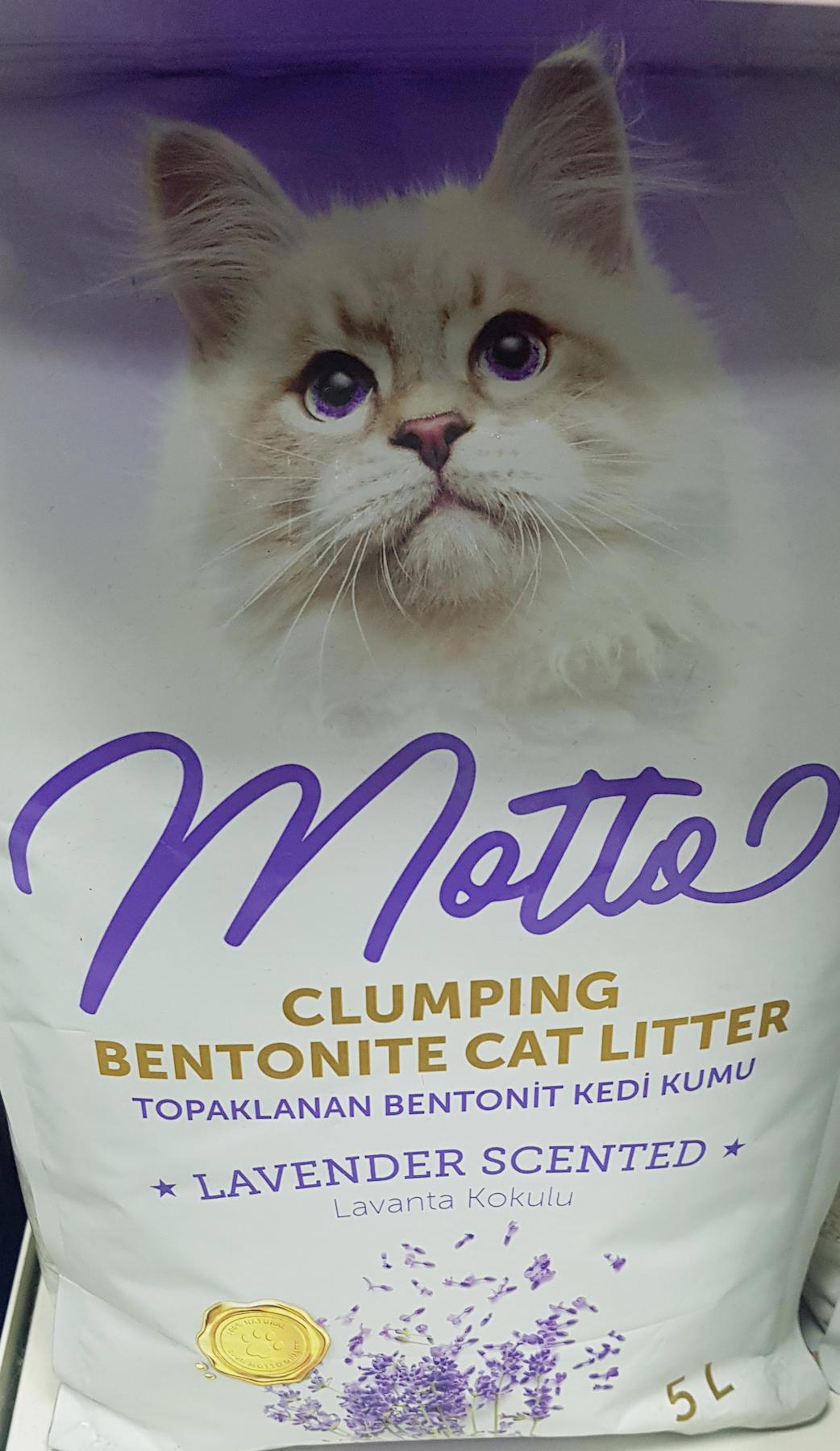 MOTTO TOPAKLANAN BENTONİT KEDİ KUMU LAVANTA KOKULU 5Lt