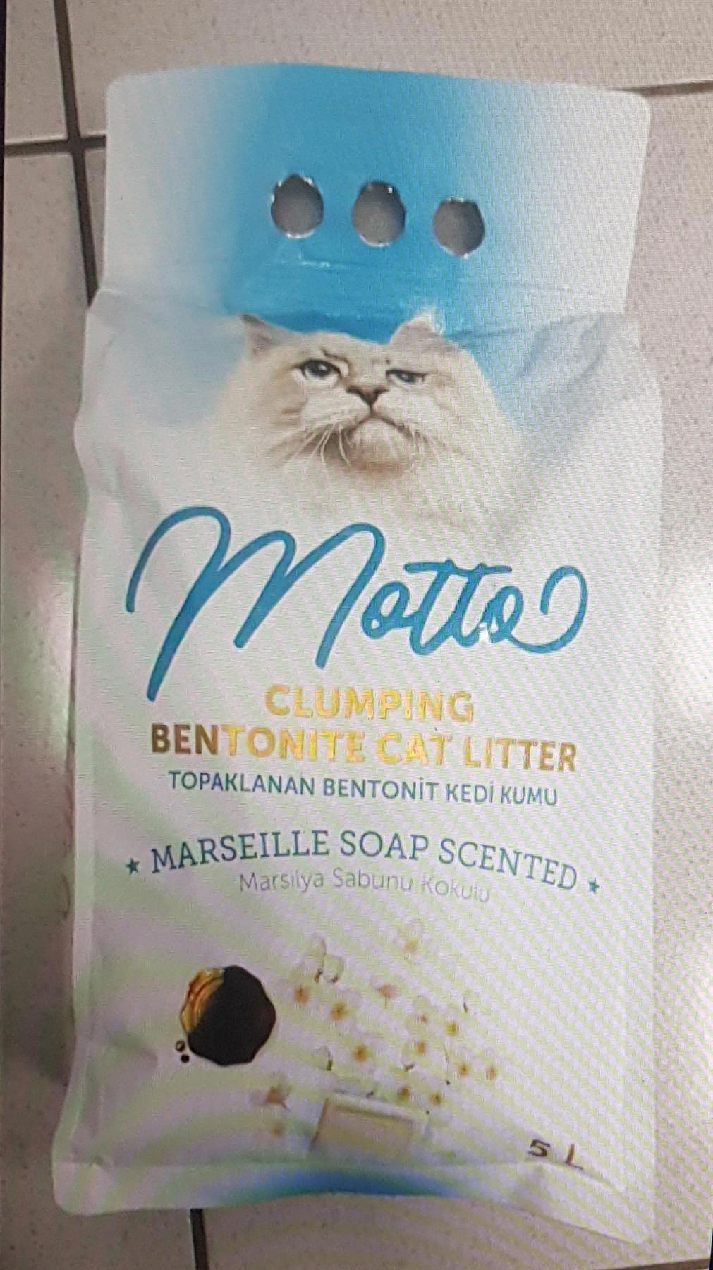 MOTTO TOPAKLANAN BENTONİT KEDİ KUMU MARSİLYA SABUNU