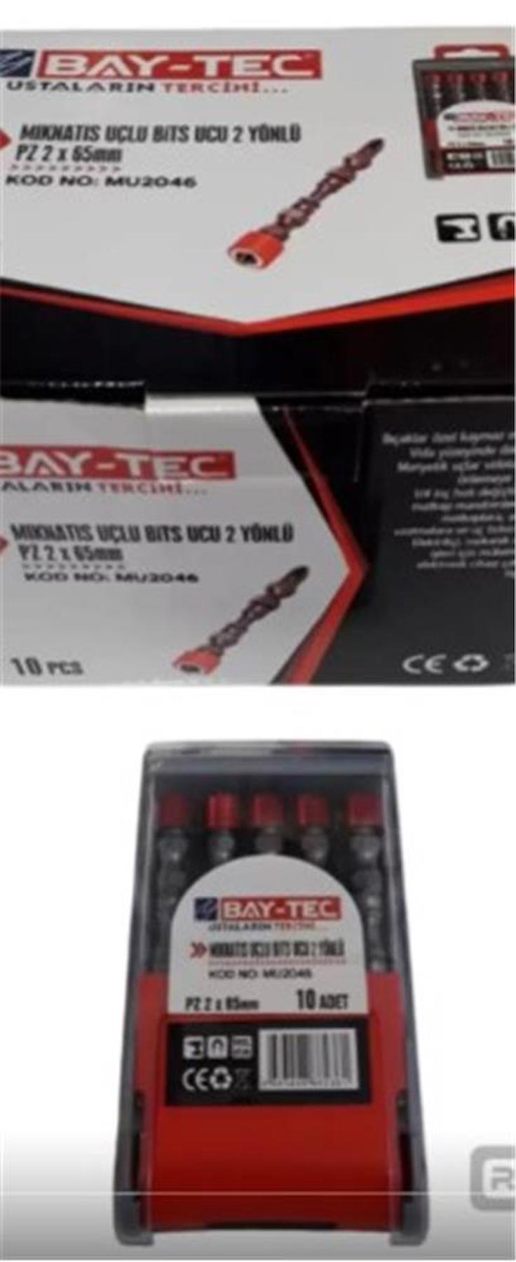 Bay-Tec Mıknatıs Uçlu Bits Ucu PZ2X65 mm Mu2046