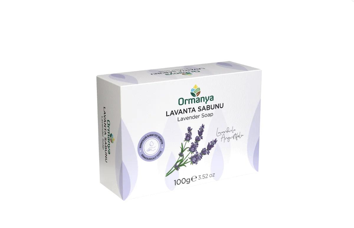 LAVANTALI KATI SABUN 100 GR (KOSTİKSİZDİR)